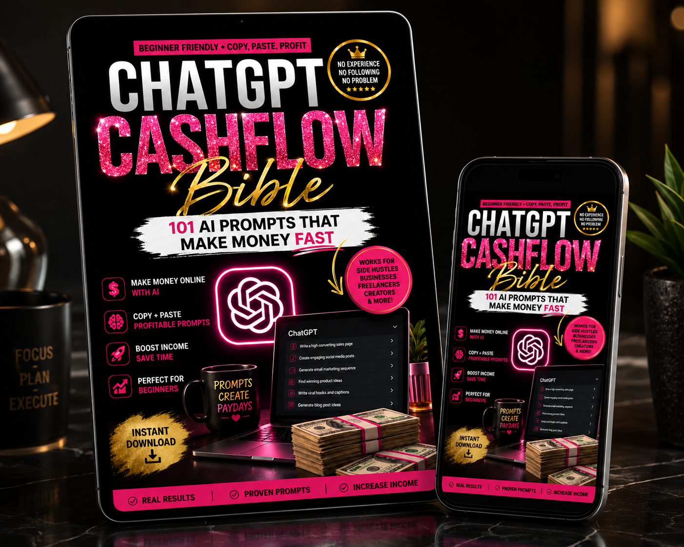 ChatGPT Cashflow Bible: 101 AI Prompts That Make Money Fast